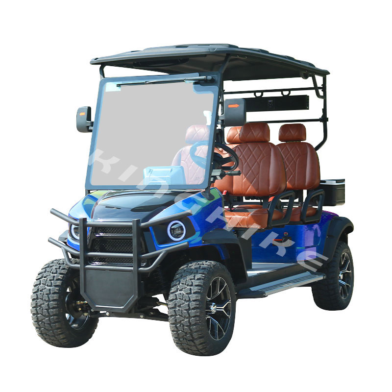 Premium 48V Street-Legal 6-Seater Electric Golf Cart with Custom Styling and Optional 4-Seat Configuration