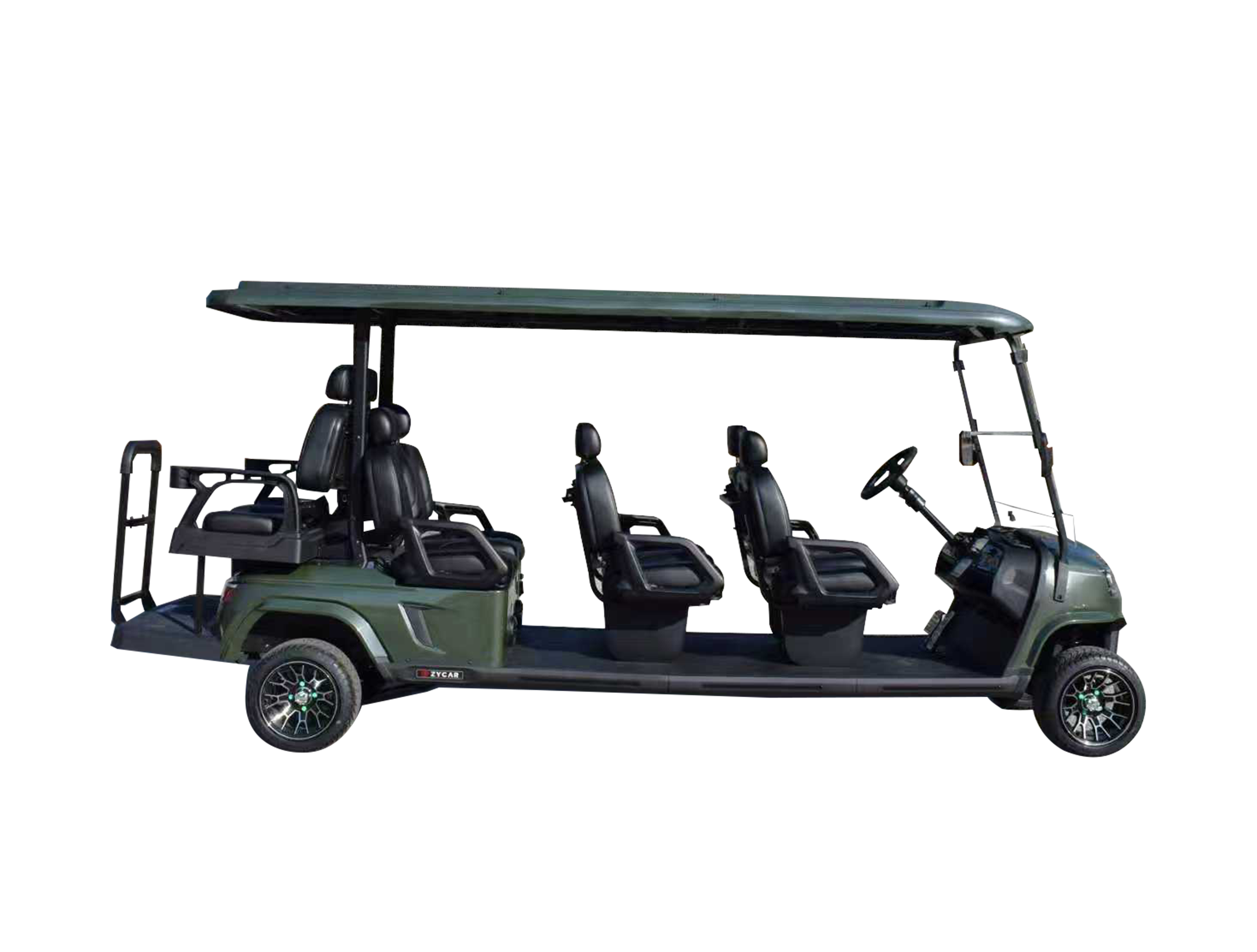 8 Seater Club Car Electric Golf Cart 72v 4+2 Passenger Sightseeing Golf Buggy Off Road on Sale