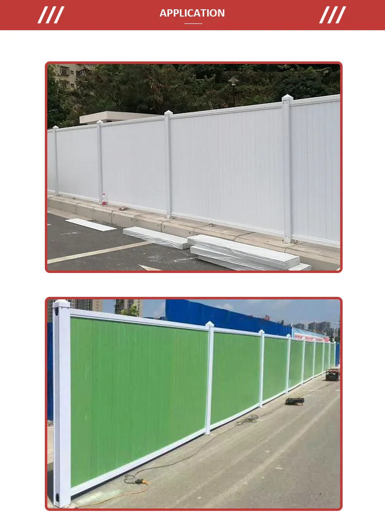 Quick Assembly Construction Hoarding Modular Fence System for Emergency Construction Projects