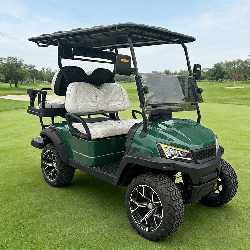 WOLAN Direct Supply Electric 48V-150ah High Torque 4 Seater Lifted Golf Cart Steel Chassis 70-90km Range for Mud Trail Challenge