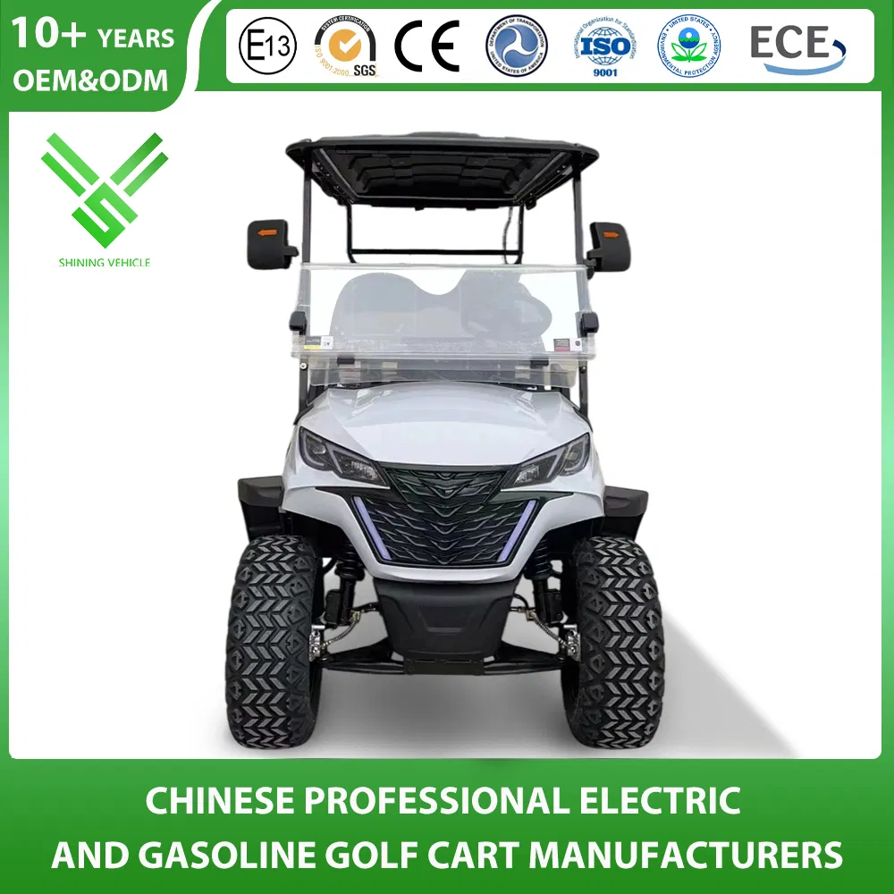 China Leading Golf Cart Manufacturer Lithium Battery Sightseening Hunting off Road Club Car 48V 72V 2+2 Seater Passenger Lsv Electric Golf Vehicle with CE DOT