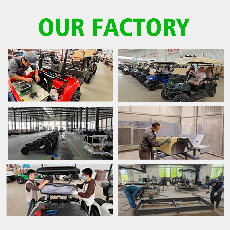 Luxury 6 Seater off Road Comfortable Sightseeing 60V Electric Golf Carts with 35KM/H Speed and 90km Range for Private Use
