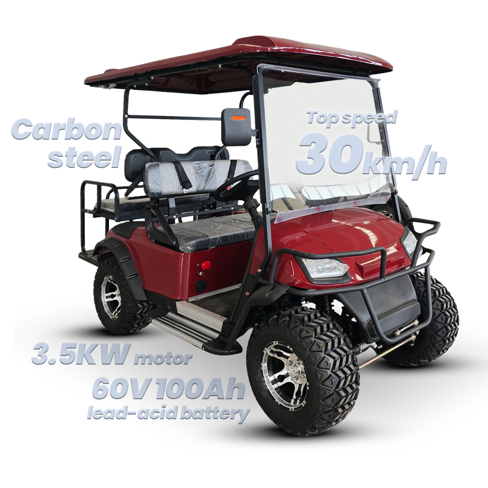 Custom Luxury Star Golf Cart 90km Driving Range Golf Cart
