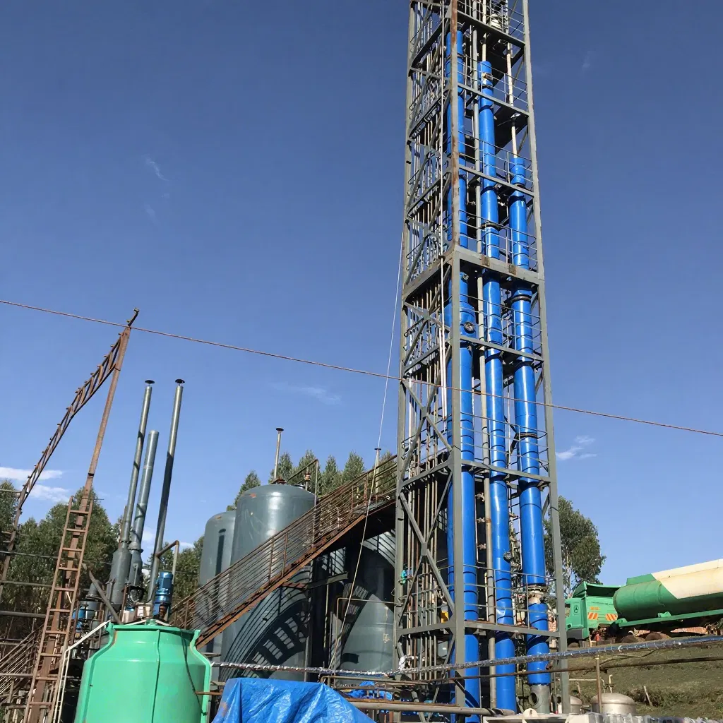 Modular Alcohol Ethano Distillery Skid. Rectification Distillation Column Skid Ethanol Recovery System