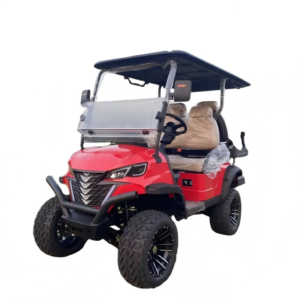Tongcai CE Approved 4 Seats 48V System Long Range 80 Km Per Charge Quiet Operation Independent Front Suspension for Bumpy Path Comfort as Electric Golf Cart