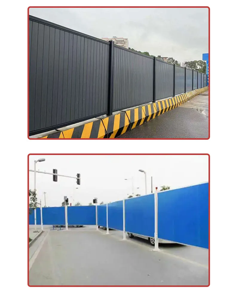Quick Assembly Construction Hoarding Modular Fence System for Emergency Construction Projects