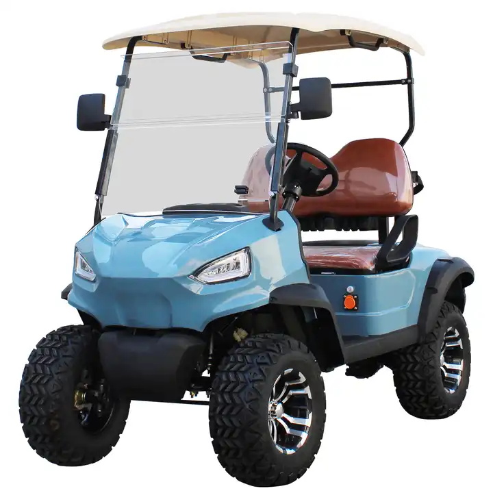 72V Lithium Battery Solar 2 Seaters Off Road Mini Electric Street Legal Golf Cart Buggy