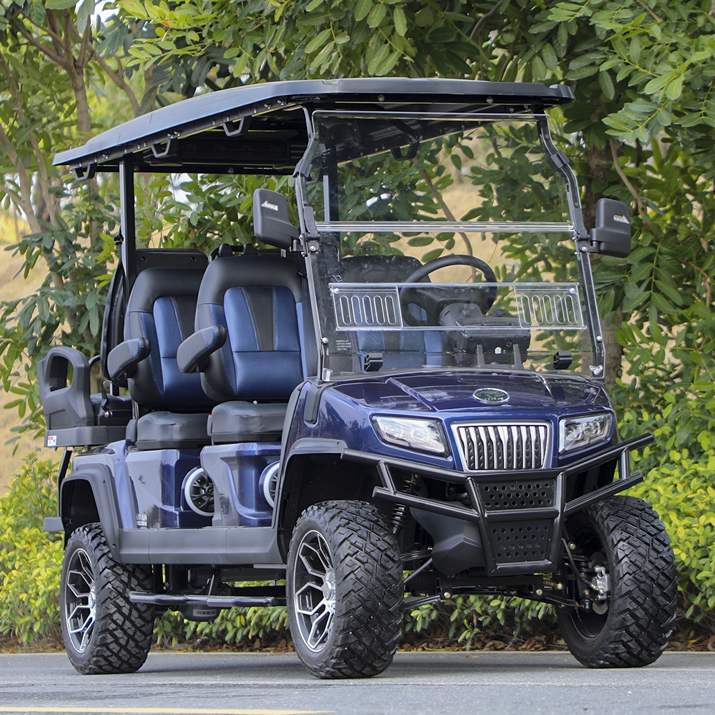 HDK EVOLUTION D5 Maverick 4+2 Plus Luxury Six Passenger Electric Golf Cart for Villas Resorts and Golf Courses