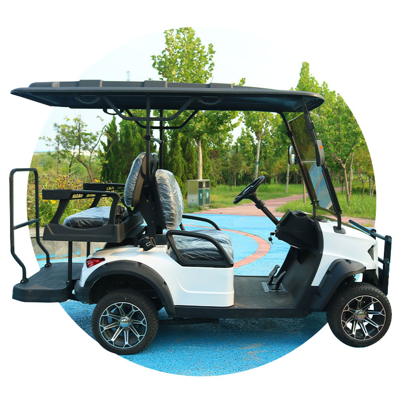 Heavy Duty 4-Seater Electric Golf Cart with Disc Brakes and Lifted Suspension