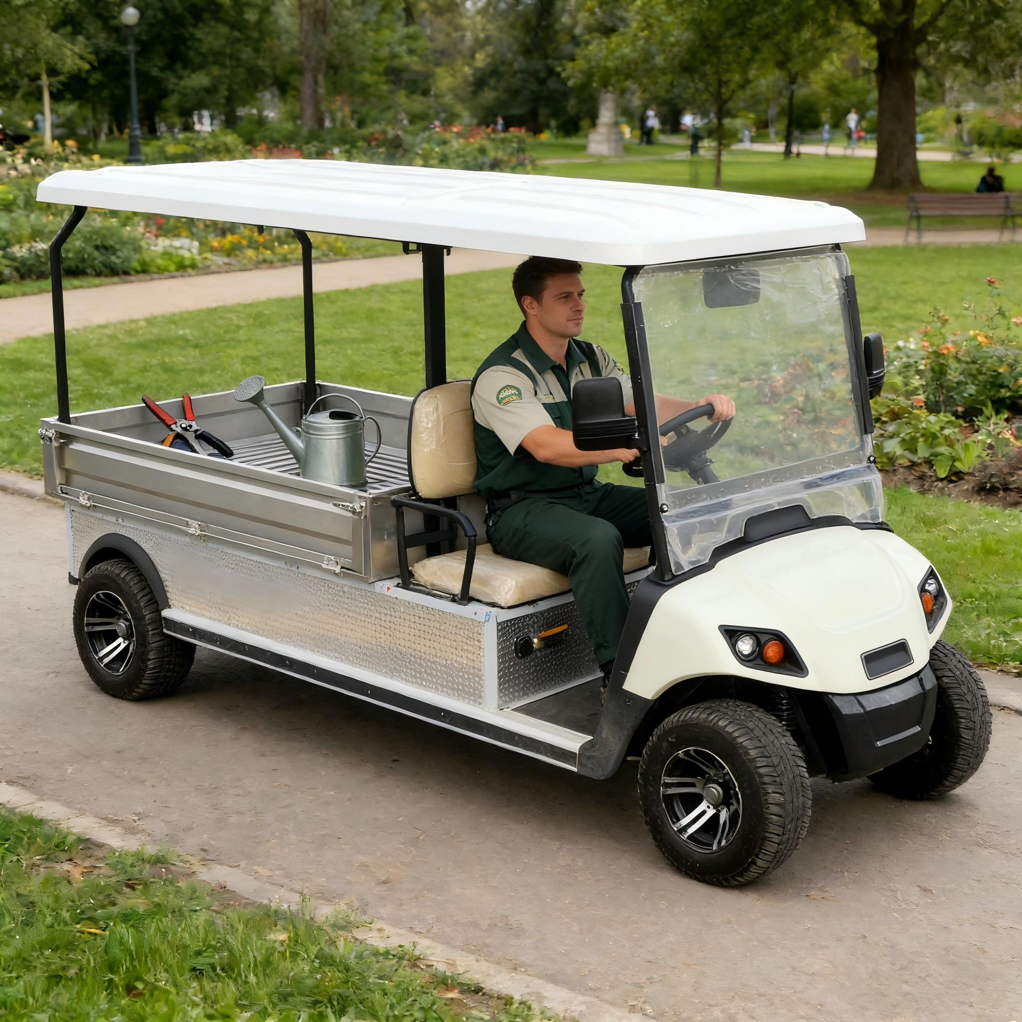 Electric Cargo Golf Cart With Factory Wholesale Pricing Through Direct Manufacturer for Cost Effective Fleet Acquisition vehicle