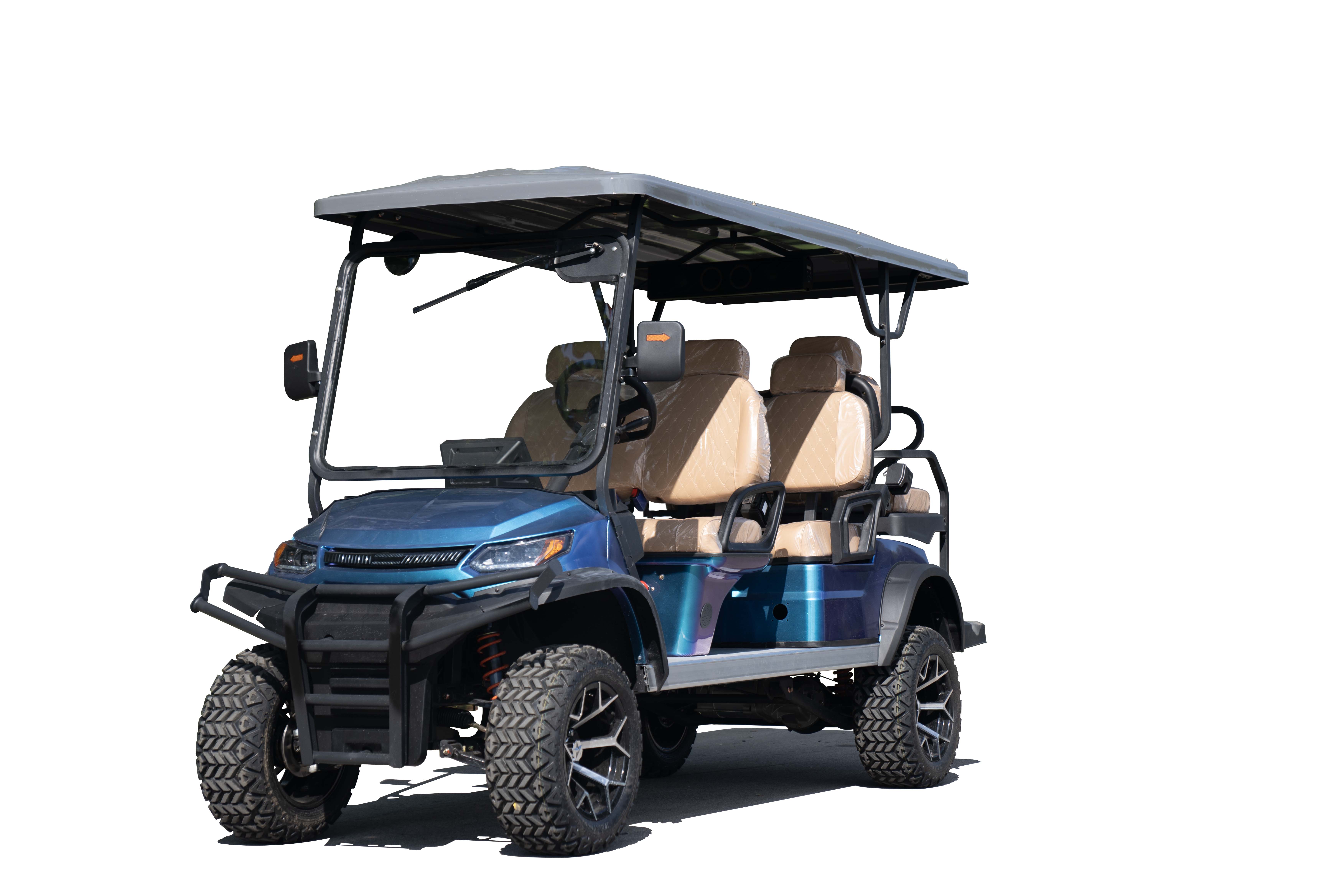 Electric Golf Carts Customized 6-Seater With Premium Seats