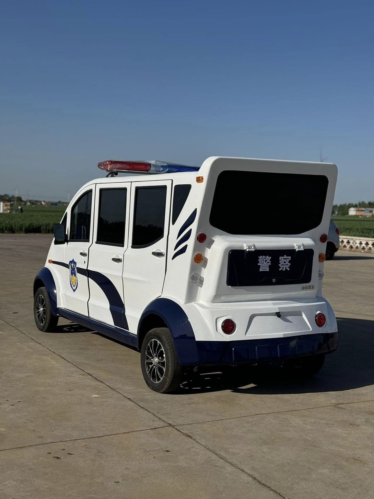 8 Seater Patrol Electric Golf Cart Wagon Solar Powered Metal with Cargo Pickup Box GPS Remote Control