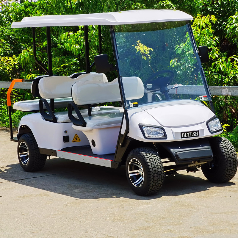 2025 New Design Black Golf Carts Electric Battery 4 6 Seater