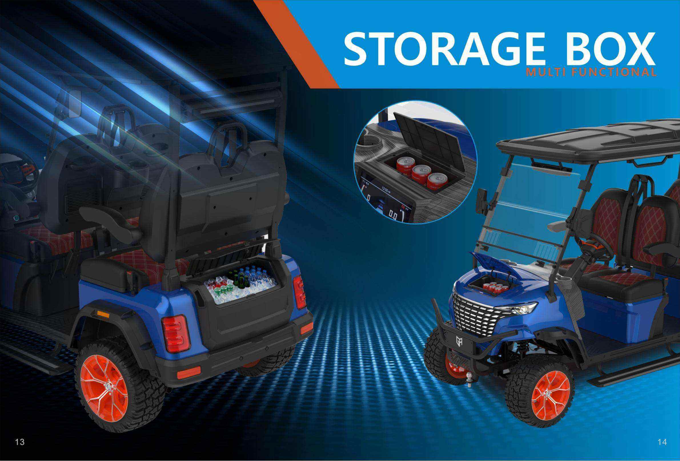 Outdoor Camp Electric Patrol Cart Commercial Fleet Golf Utility Car Low-speed Community Shuttle Golf Cart