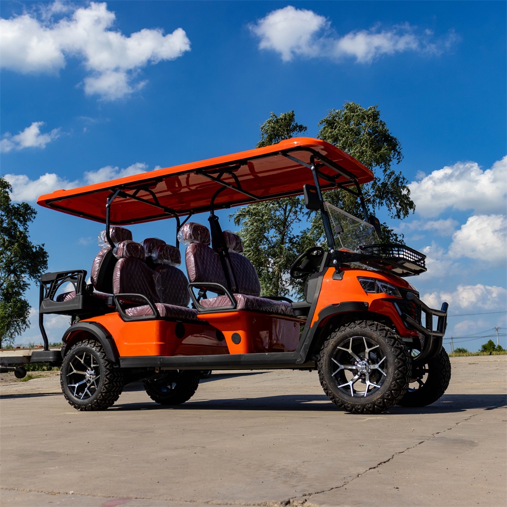Off-road 6 Seats Electric Golf Cart with Solar Panels