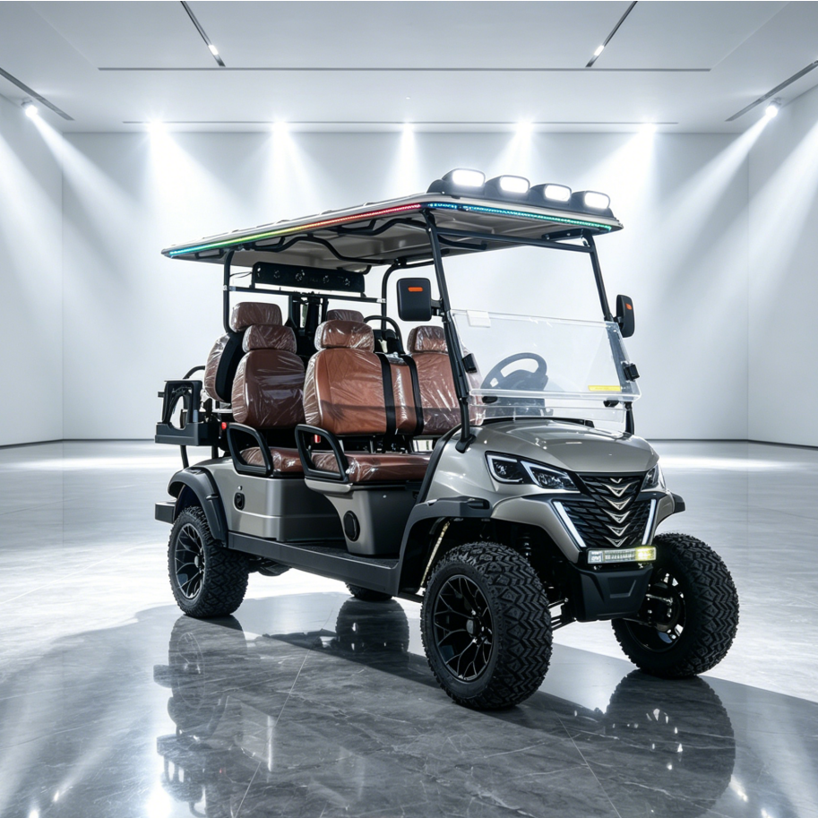 Electric Golf Cart Scene