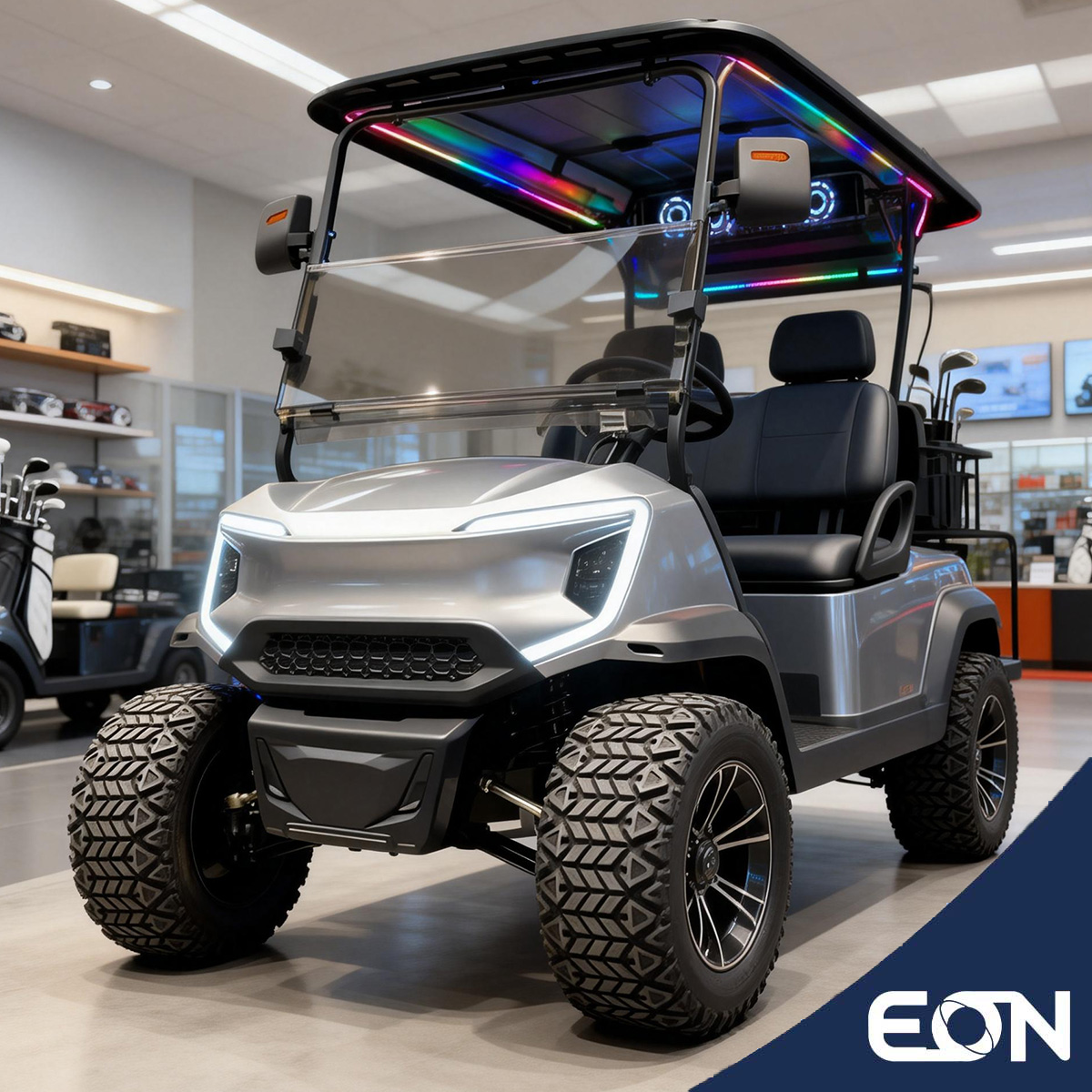 2026 New Luxury Electric Golf Cart 48V/72V Customized Lithium Battery 4 Seats Club Golf Cart for Tourist Reception