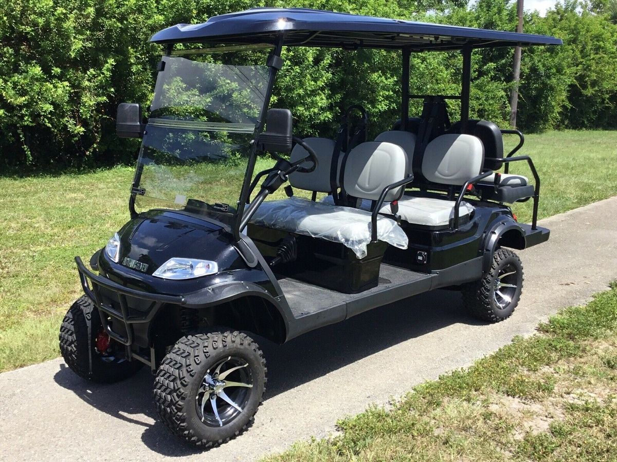 Luxury 4 6 8 Seater Electric Golf Cart Street Legal LSV CE Approved For Large Resort Shuttle Tourist Guest Transfer Vehicle