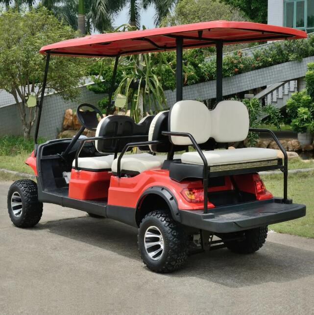 Lithium Golf Cart Electric 6 Seats Buggies with 12 Inch Tire