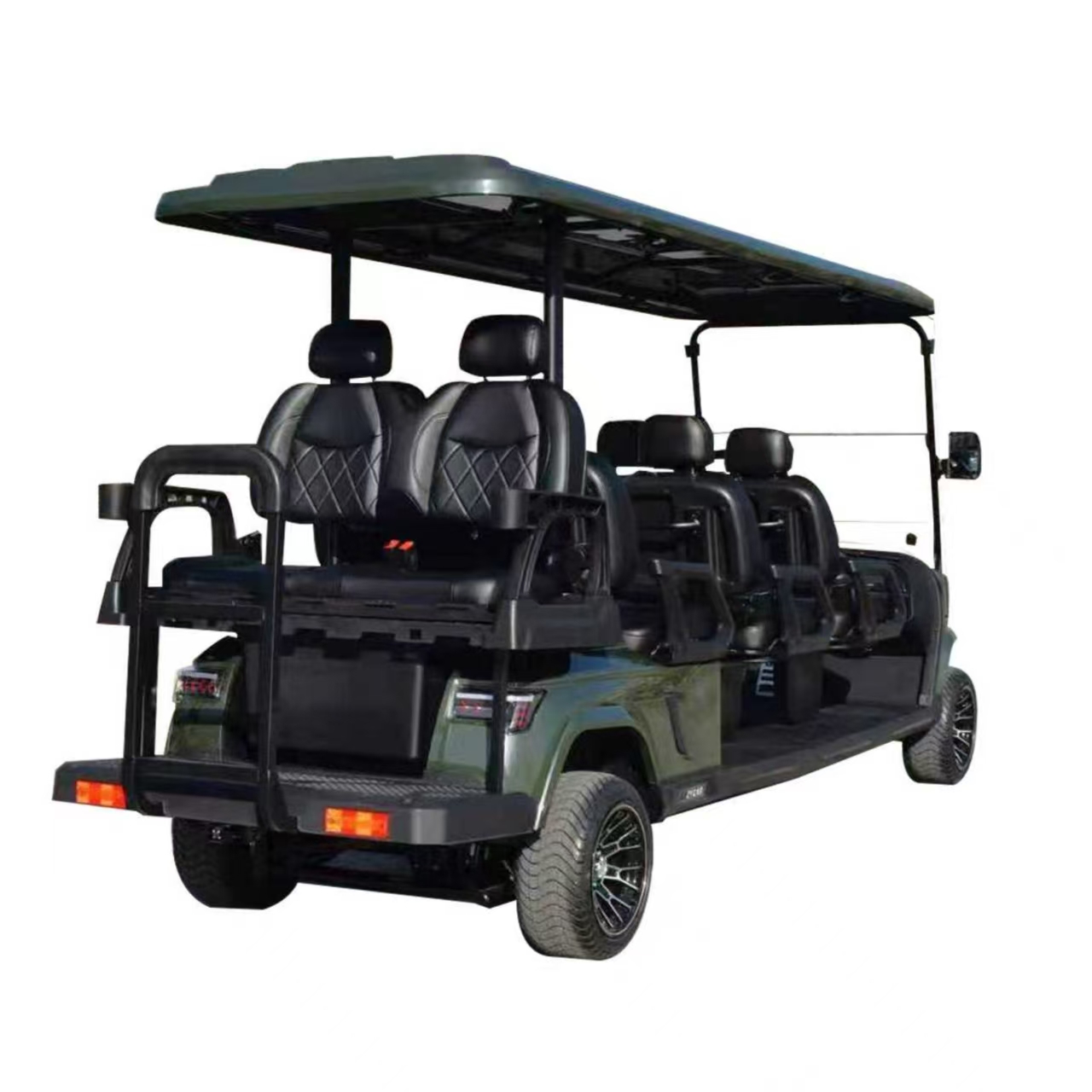 8 Seater Club Car Electric Golf Cart 72v 4+2 Passenger Sightseeing Golf Buggy Off Road on Sale
