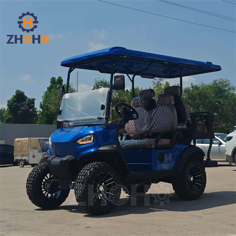 Anti-Theft Smart Off-Road Electric Golf Cart Dune Buggy Lithium Battery-CE Certified High-Speed GPS Tracking 3-4 Seats 90km