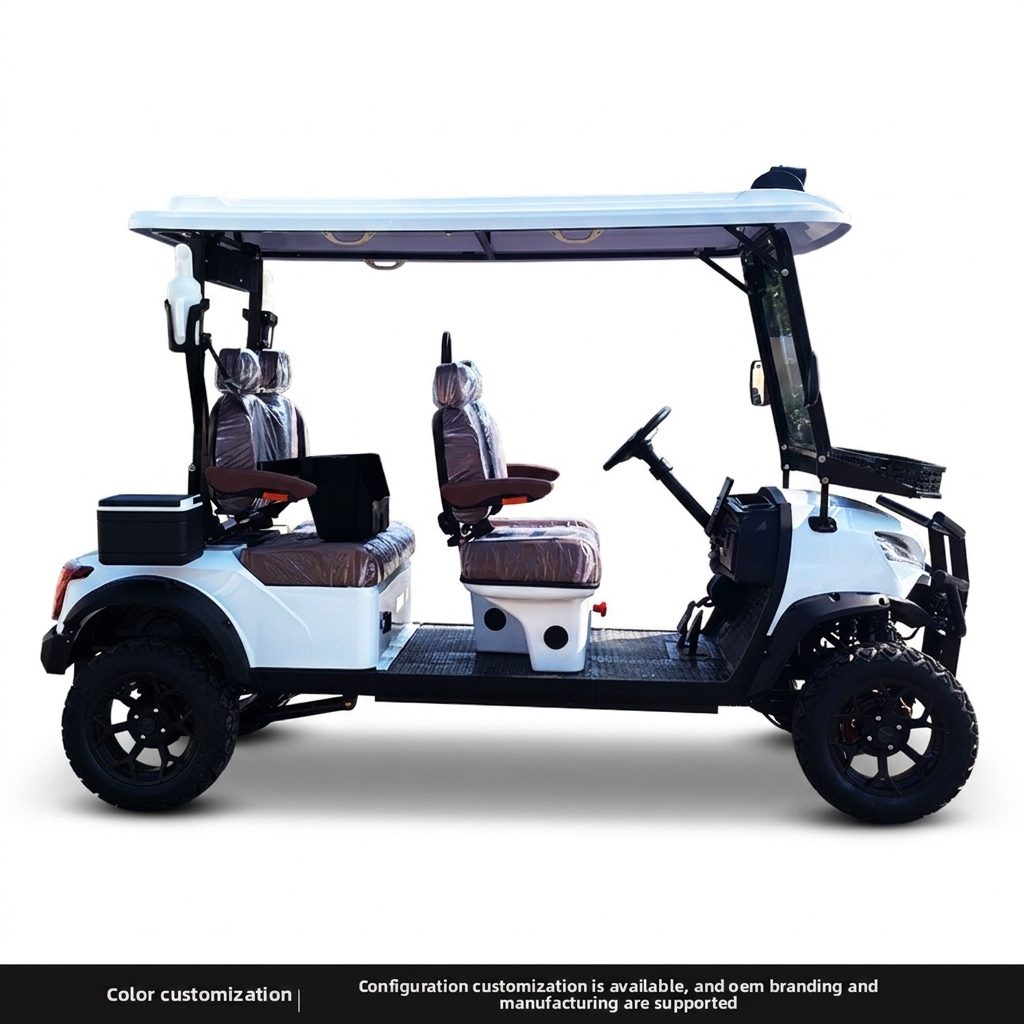 Electric Golf Cart 4 Seater 60V CE Certified 25 Grade Ability Luxury Off-Road Buggy Factory Direct 30Km/h Sightseeing Car