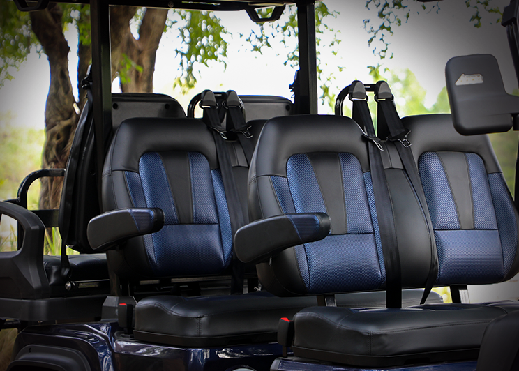 HDK Maverick 4+2 Plus Lithium Powered Golf Cart 6 Person Vehicle for Hotel Fleet