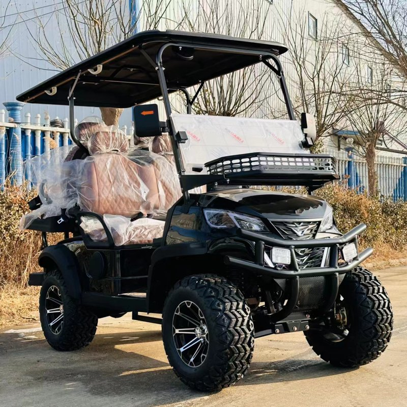 New Stylish 2+2 4 Seats Electric Golf Car Golf Cart for Hunting with High Cost Performance