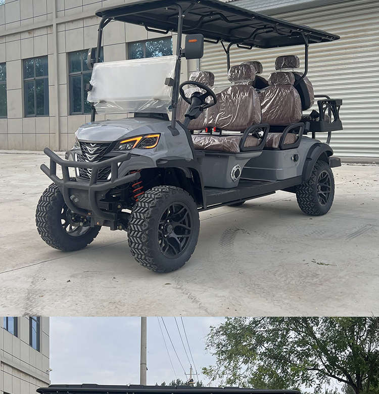 Luxury Electric 6seats Offroad Golf Cart Certified by CE DOT
