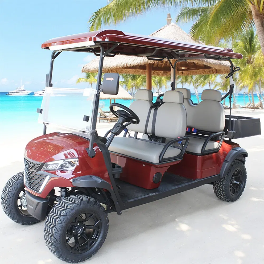 4 Seater Battery Powered AC System Electric Utility Cargo Golf Cart for Sale