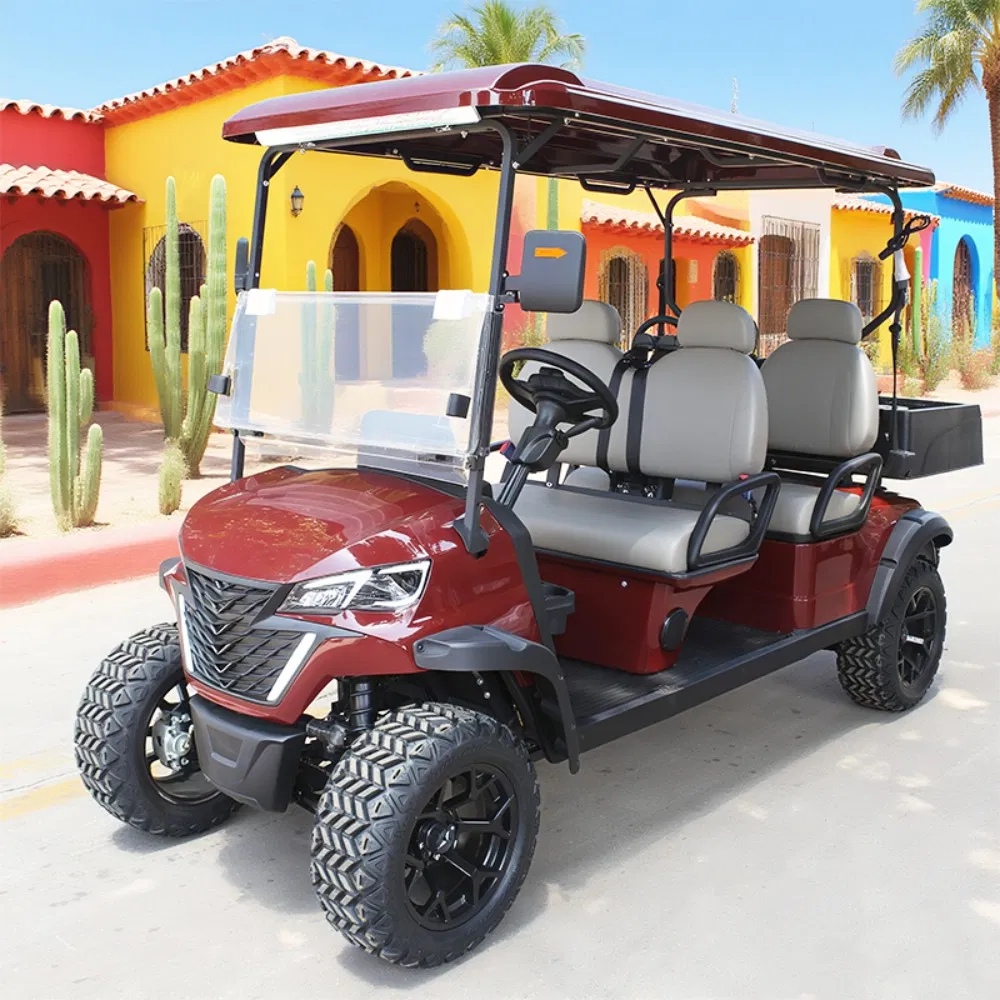 4 Seater Battery Powered AC System Electric Utility Cargo Golf Cart for Sale