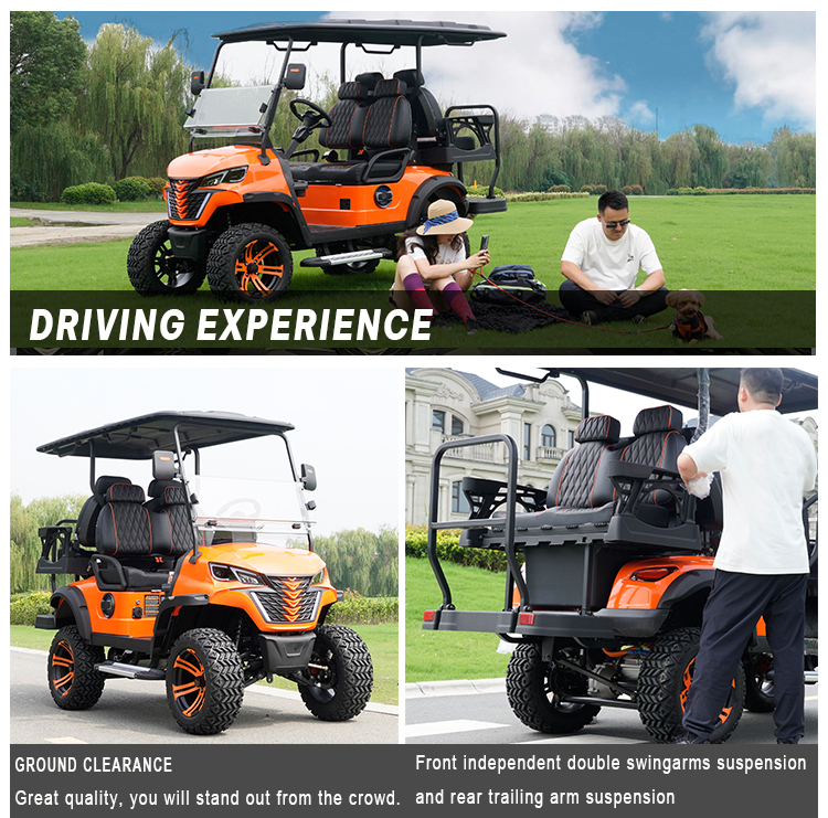 Electric Golf Cart Front View