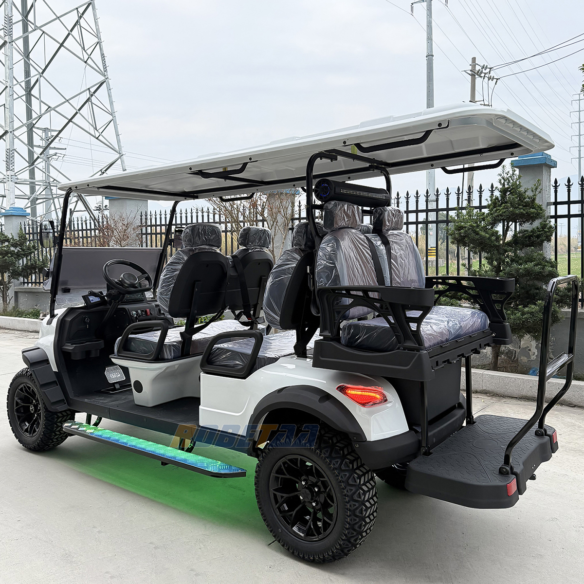 6 Person Electric Golf Cart New Arrival Offroad Vehicle CE Ccertificated Accept Customized