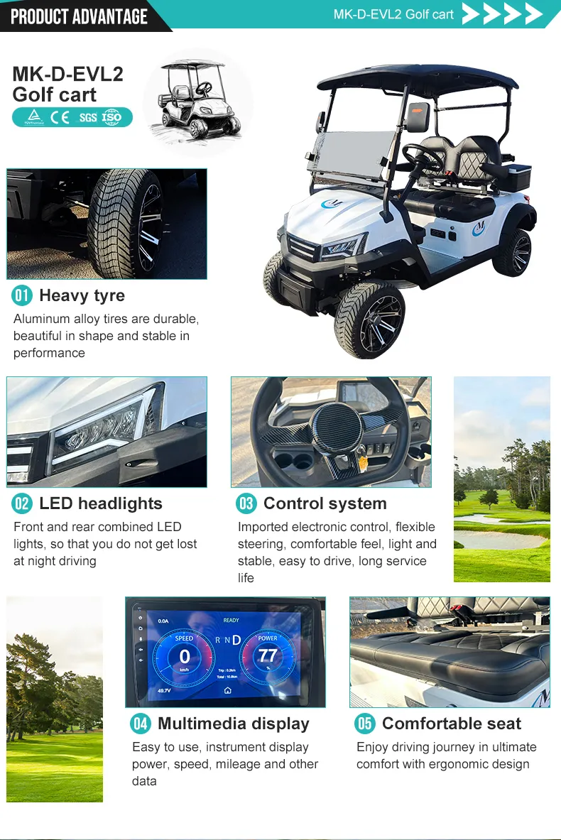 Two-Seater Golf Cart Design Detail 3