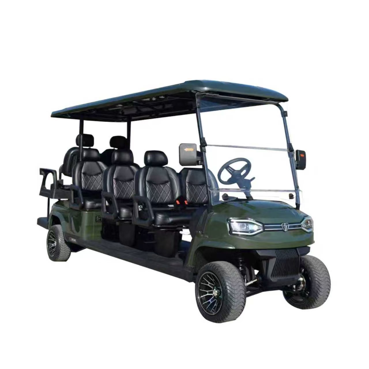 8 Seater Club Car Electric Golf Cart 72v 4+2 Passenger Sightseeing Golf Buggy Off Road on Sale