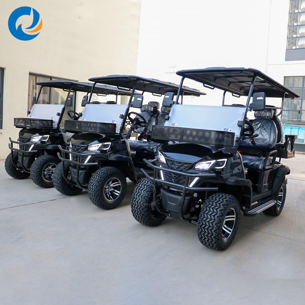 Street Legal Kinghike New Design LSV Carro De Electrico Lead Acid Battery Metal Golf Cart 5KW AC Motor CE Certified 3-4 Seats