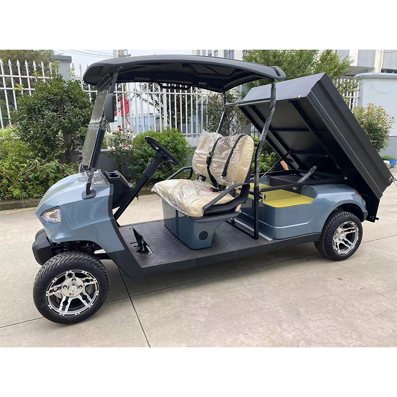 Large Cargo Box Cart 2 Passenger Electric Utility Golf Cart with Off-road Tires 90km Range &amp; 30-50Km/h Speed
