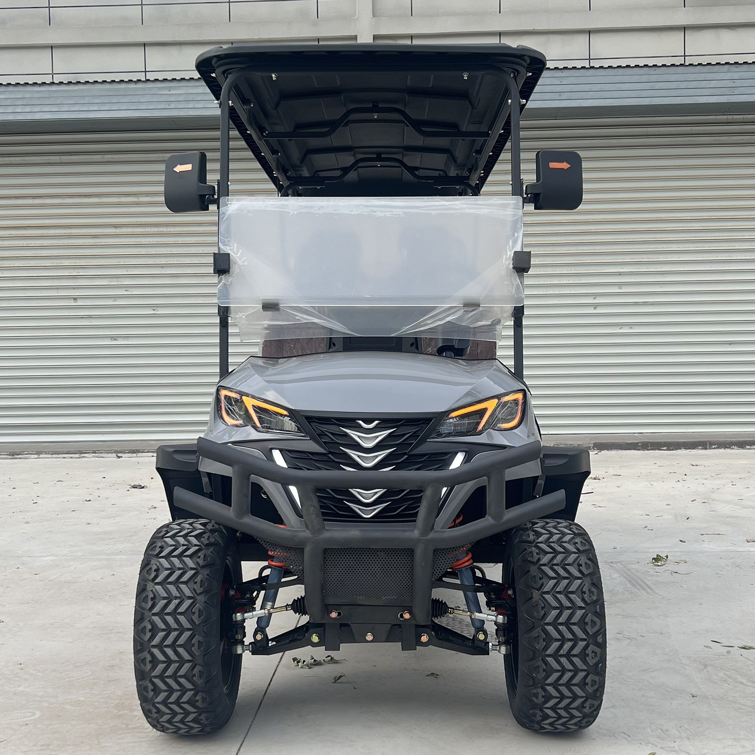 Luxury Electric 6seats Offroad Golf Cart Certified by CE DOT.Electric Solar Club Car Equipped with Lithium Battery and 48V Motor