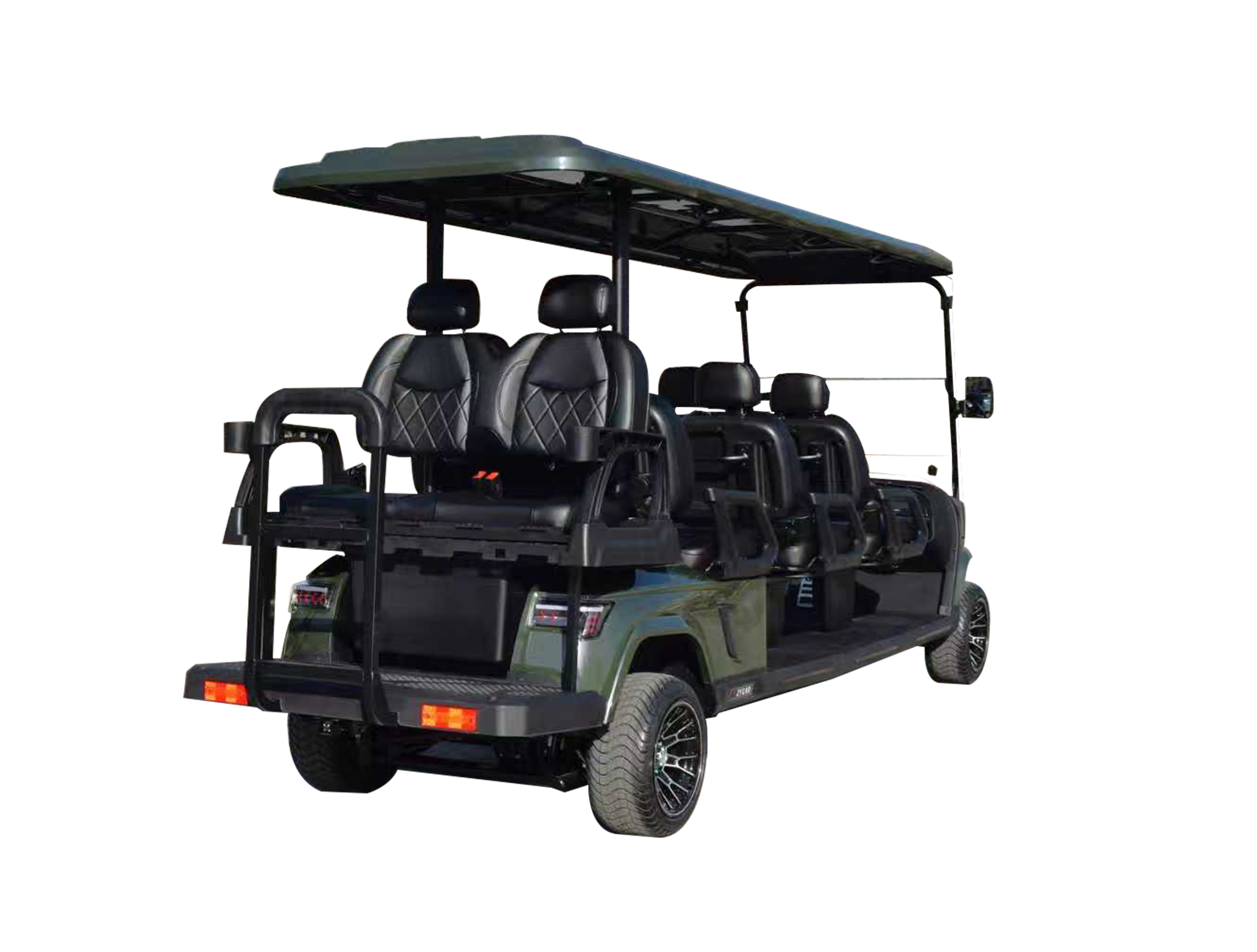 8 Seater Club Car Electric Golf Cart 72v 4+2 Passenger Sightseeing Golf Buggy Off Road on Sale
