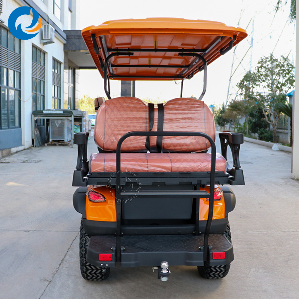 Golf Cart Rental Management Software Booking System Fleet Optimization Metal 5KW AC Motor Lead Acid Battery