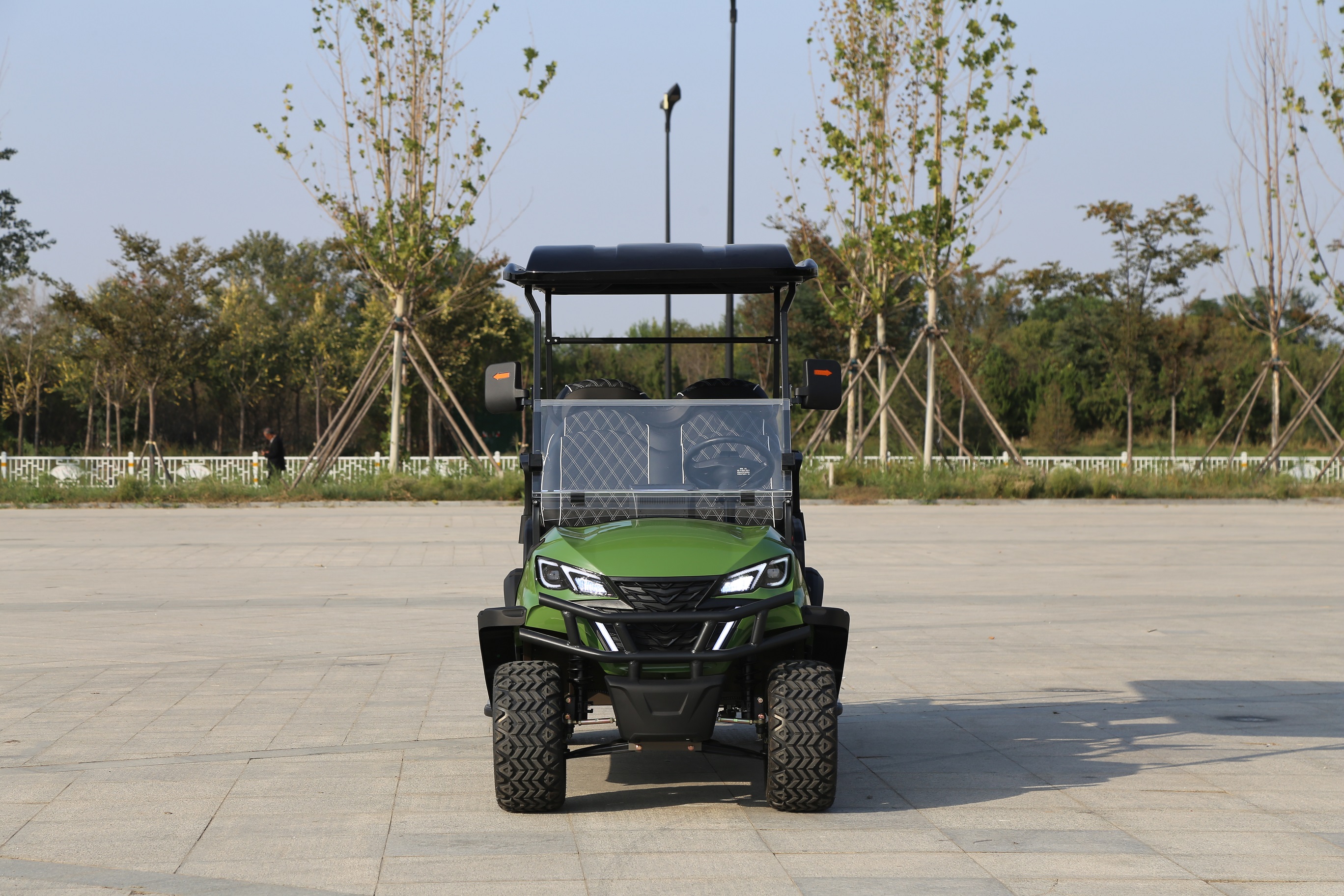 Sharefer 4+2 6 Seats Electric Golf Utility Vehicle Lithium Battery 4 Wheel Electric Lifted Off Road Club Car Golf Cart Electric