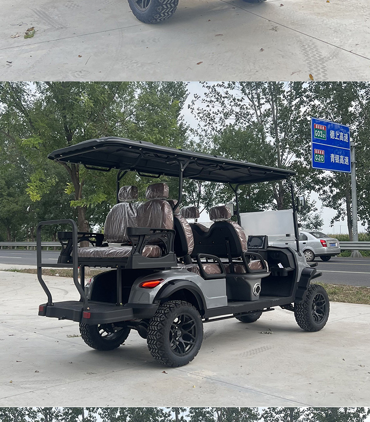 Luxury Electric 6seats Offroad Golf Cart Certified by CE DOT