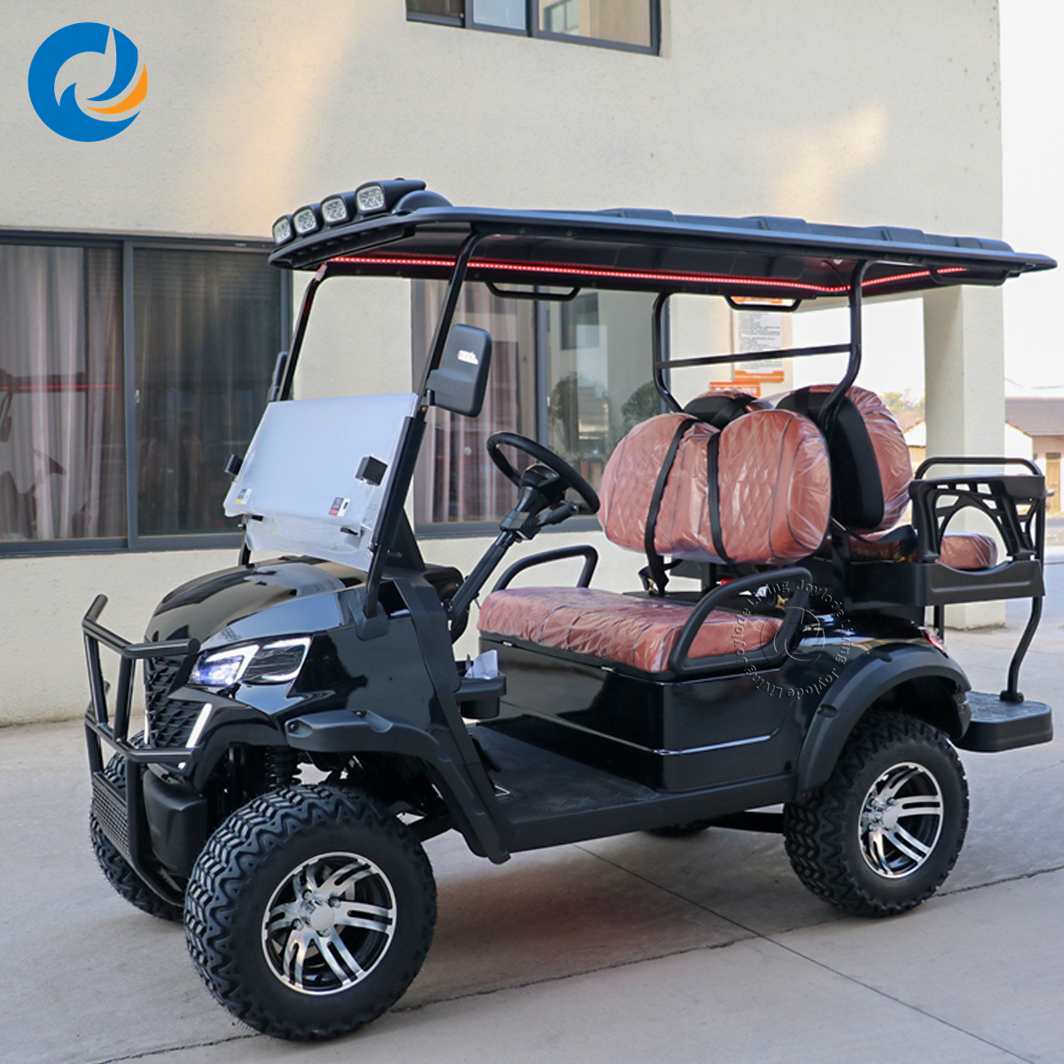 Golf Cart Rental Management Software Booking System Fleet Optimization Metal 5KW AC Motor Lead Acid Battery