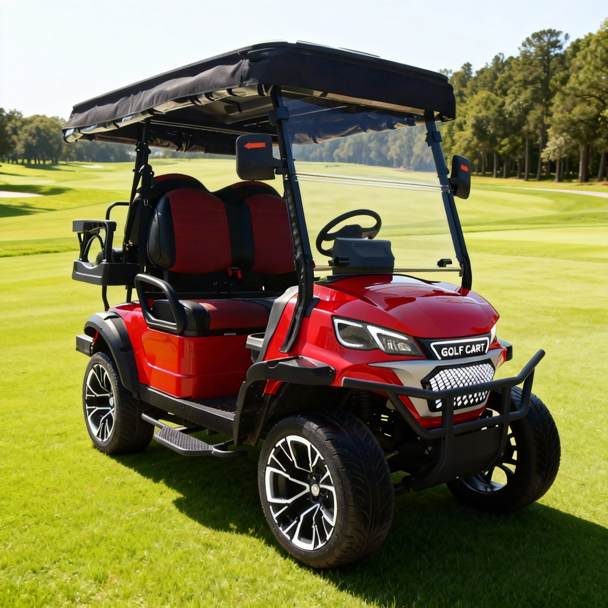 Electric Golf Cart Scene