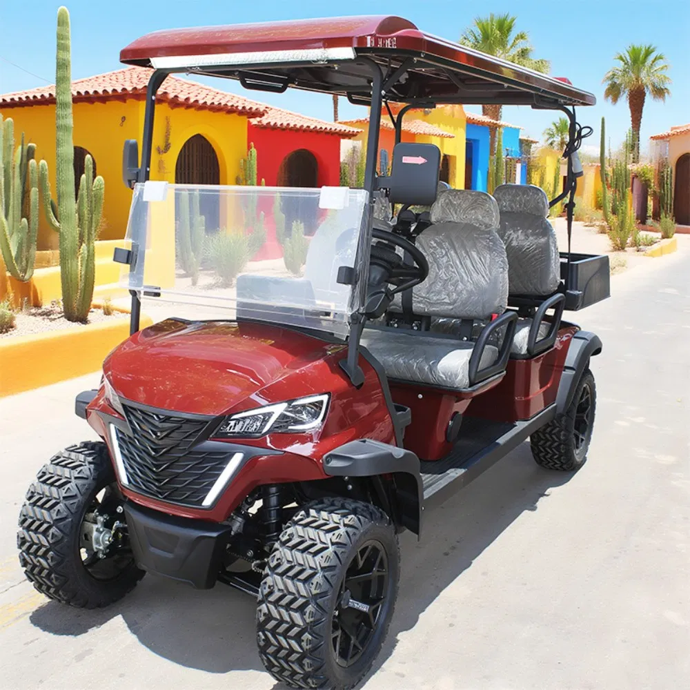 4 Seater Battery Powered AC System Electric Utility Cargo Golf Cart for Sale