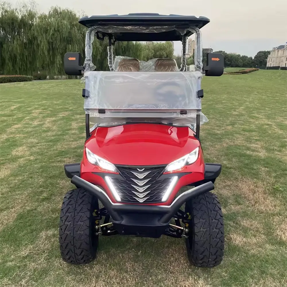 Tongcai EPA Approved 4 Seats 60V System Long Range 90 Km Per Charge Quiet Operation Independent Front Suspension for Bumpy Path Comfort as Electric Golf Cart