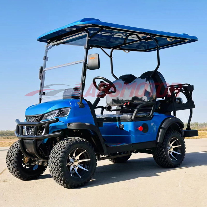 New Stylish 2+2 4 Seats Electric Golf Car Golf Cart for Hunting with High Cost Performance