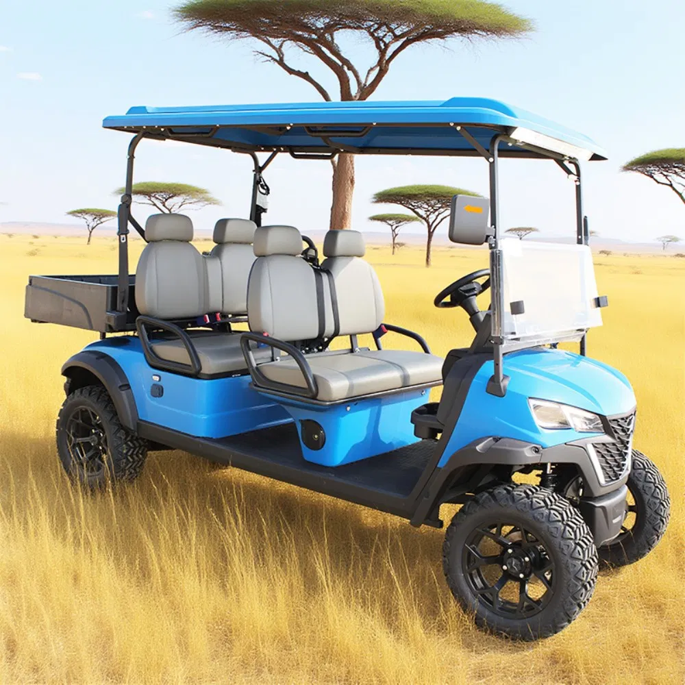 4 Seater Battery Powered AC System Electric Utility Cargo Golf Cart for Sale
