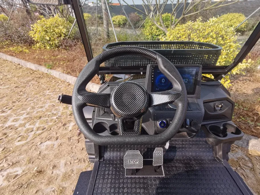 High Quality Electric Golf-Cart Detailed Front Angle View