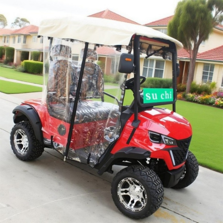 Hot Sale High Performance 2 Seater Electric Golf Cart 48V Battery Top Product Manufactured China 5kw Motor Steel Club Car